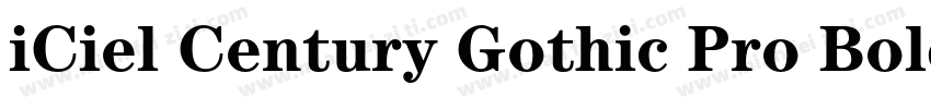 iCiel Century Gothic Pro Bold字体转换